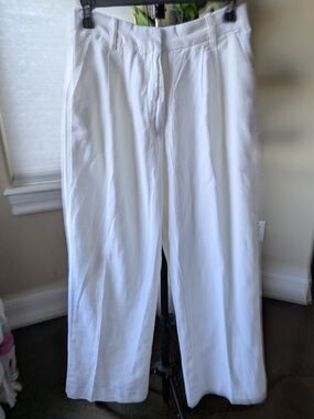 Abercrombie & Fitch White Cotton Chinos